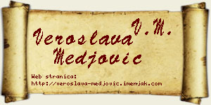 Veroslava Međović vizit kartica